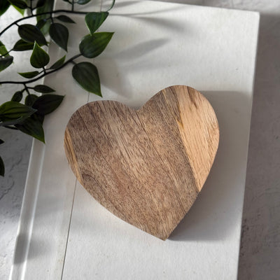 Teakwood Heart Coaster