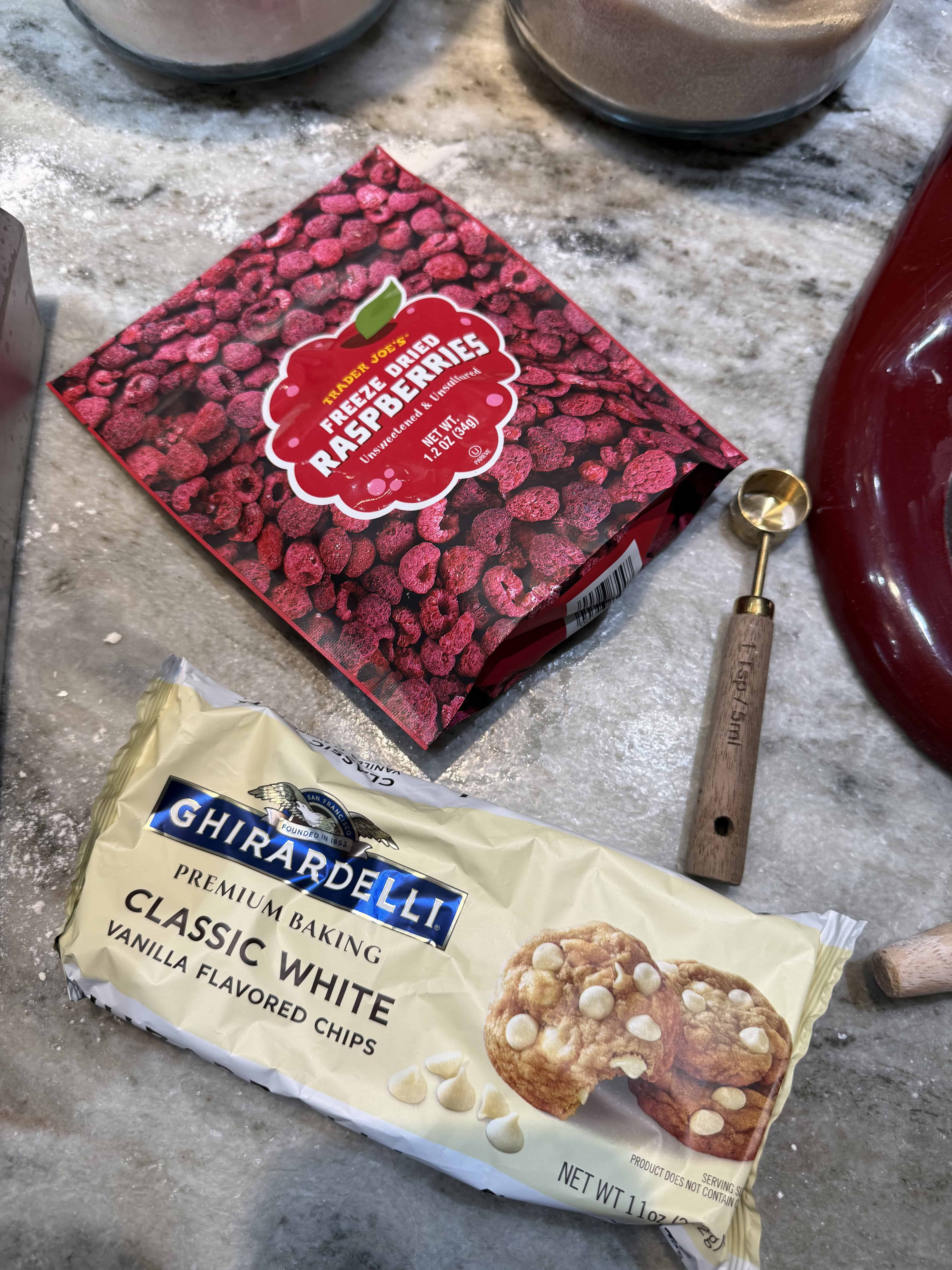 Sourdough Discard White Chocolate Raspberry Scones